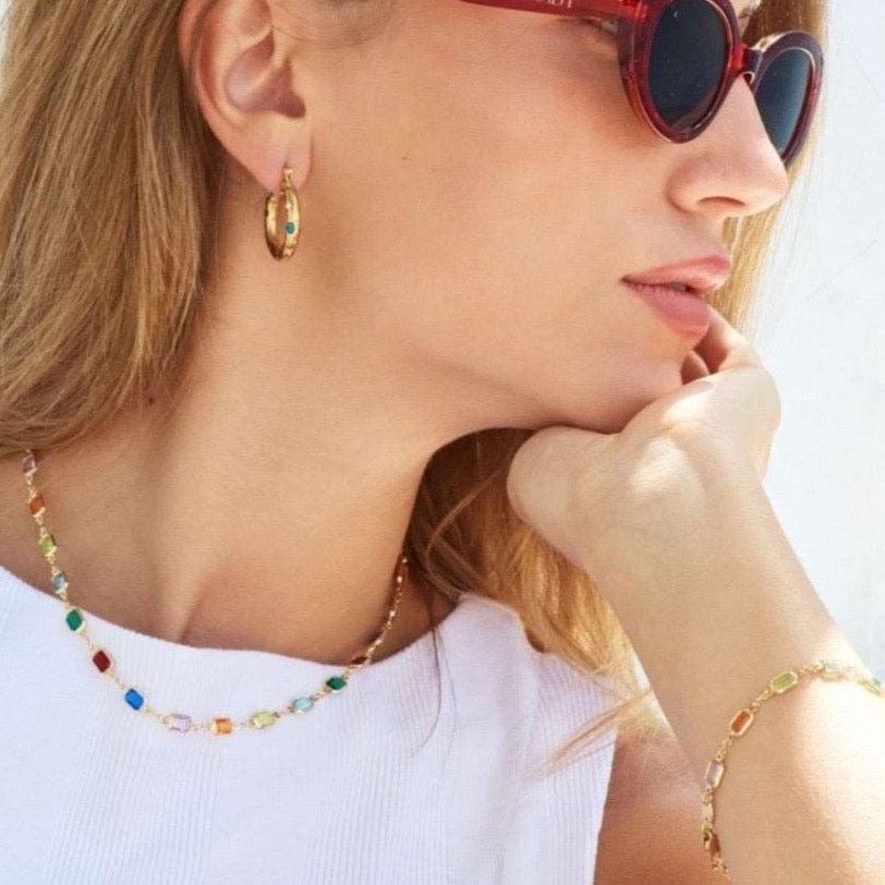 Full multicoloured jewellery set from Bixby