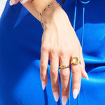 Model in Bixby and Co gold ring