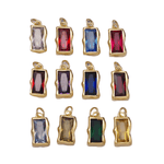 Gold Multicoloured gemstone Birthstone pendants