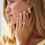 The Miro Studs gold earrings 