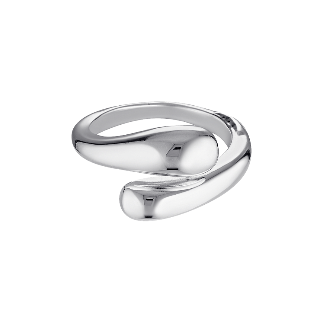 silver wrap around hug ring