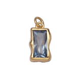 March Pisces Aquamarine gemstone pendant