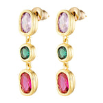 Sunshine Drops in multicoloured gemstones 