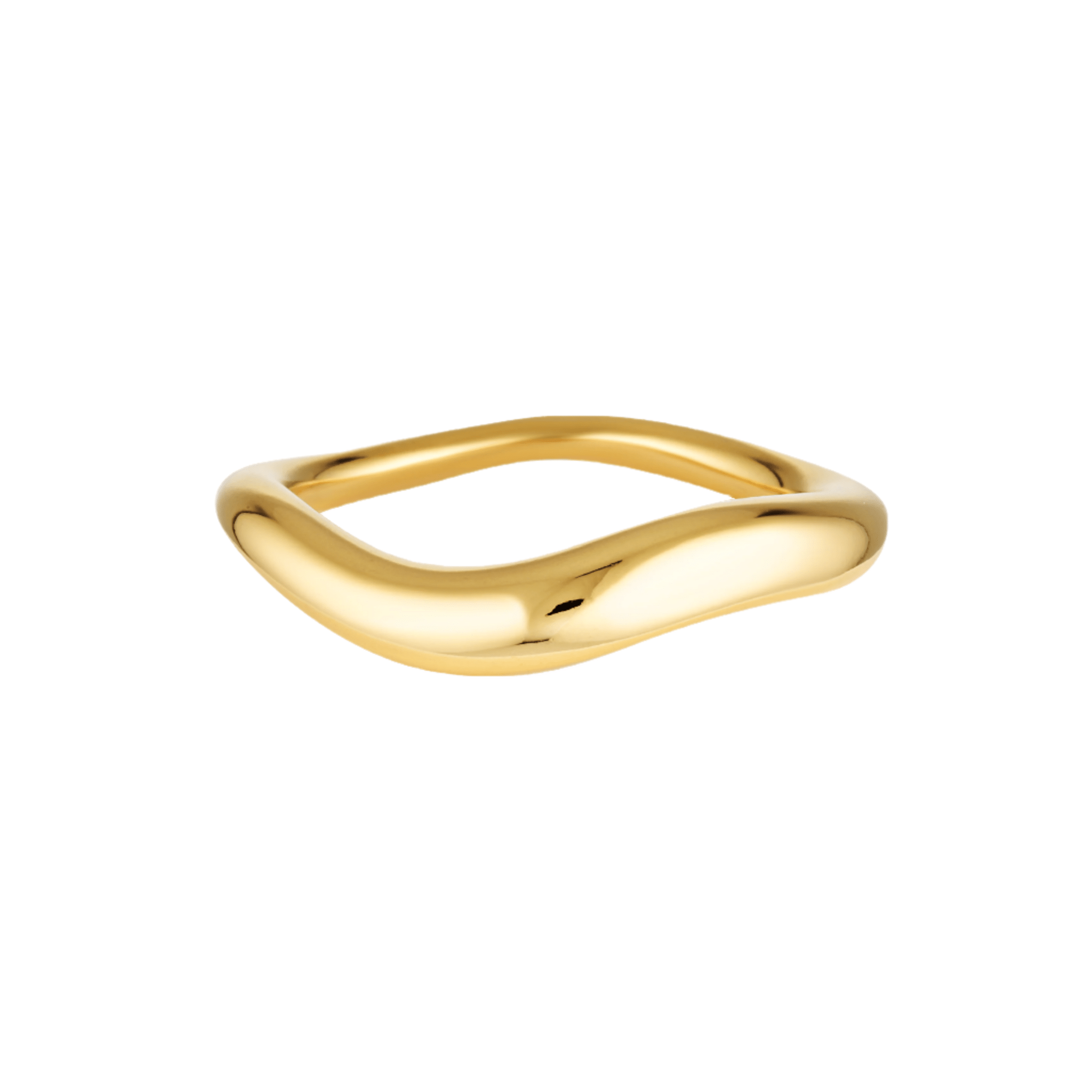 Wavy Groove ring in 14k Gold Fill 