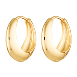 Gorgeous everyday clicker hoops in 18k gold fill 