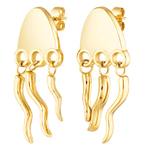 Jellyfish shaped earrings