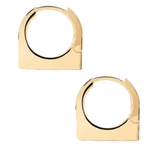 Maribo Lock hoop earrings in high quality 14k gold vermeil