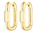 Carabiner inspired earrings 