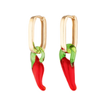 Chilli pendant earrings 