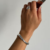 Liquid silver cuff