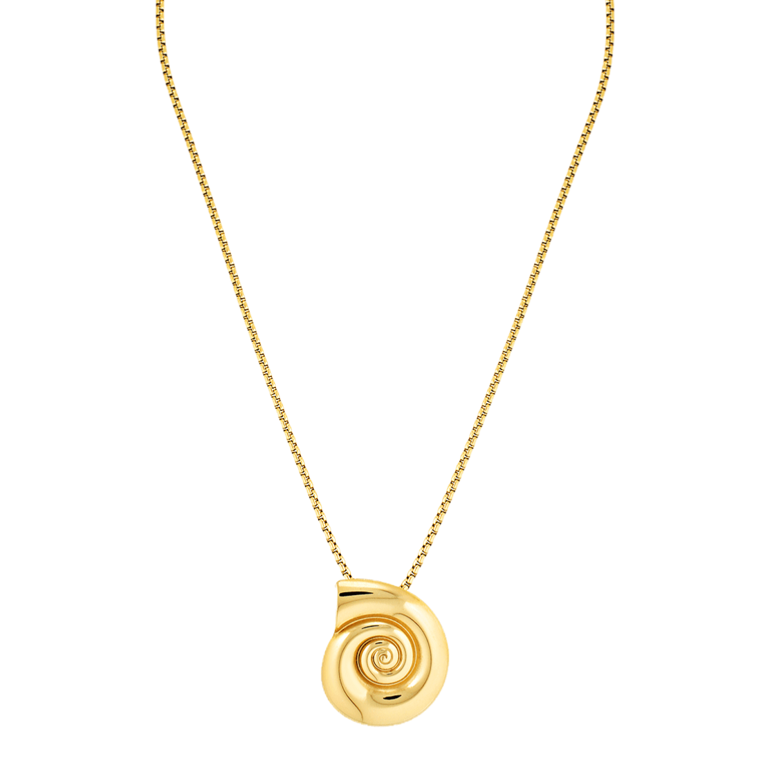 Shell shaped pendant necklace 