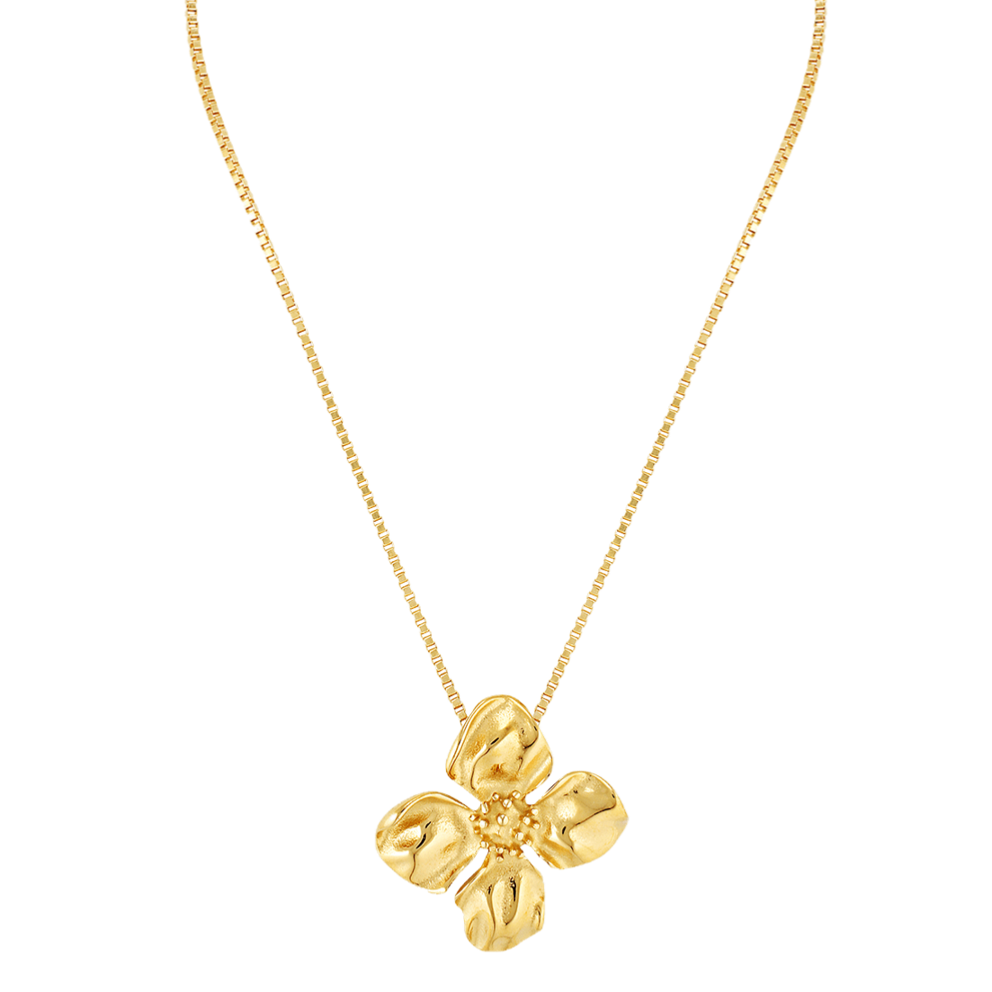 Hibiscus tropical flower pendant necklace 