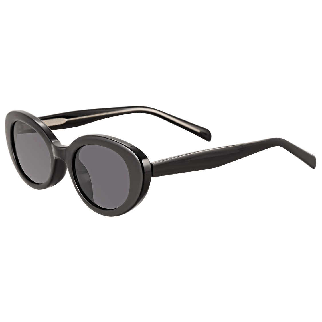 Classic black almond eye shaped sunglasses