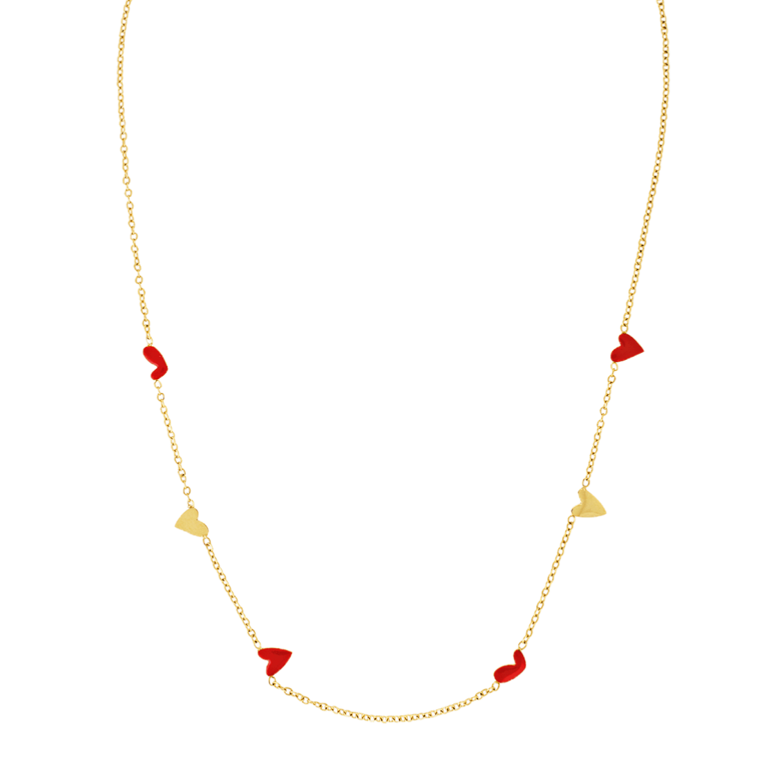 Red heart necklace 