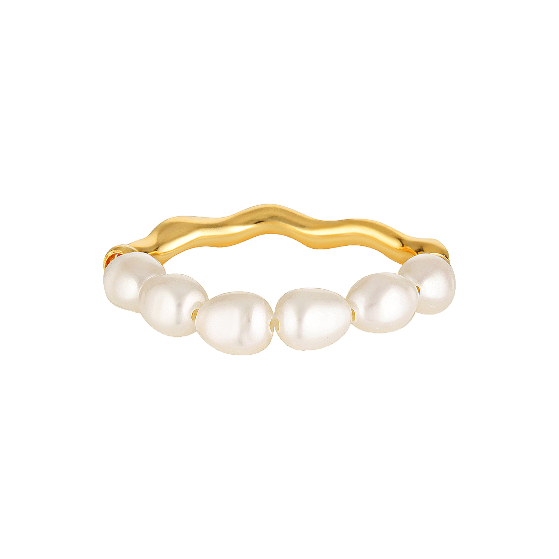 Pearl and gold fill ring